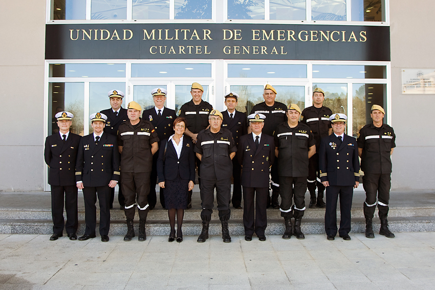 Visita al Cuartel General de la Unidad Militar de Emergencias